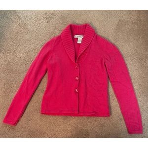 Vintage A. Giannetti 100% 2Ply Pink Cashmere Cardigan Medium